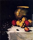 Life Wall Art - A Still Life With Apples And Grapes